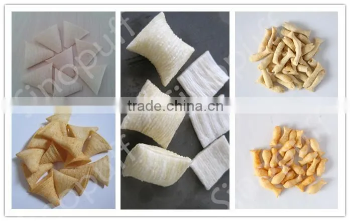 Fried Wheat Flour Snacks Bugles Rice Crust Line/Fried Wheat Rice Crust Snack Machine