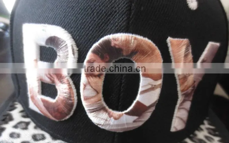 100% polyester sublimation print embroidery snapback cap fashion snapback hat