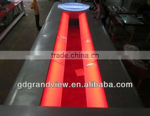 large colorful standing pylon signboard