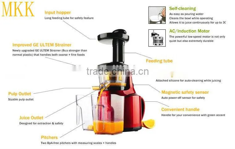 New products slow juicer,household juicer with CE approval