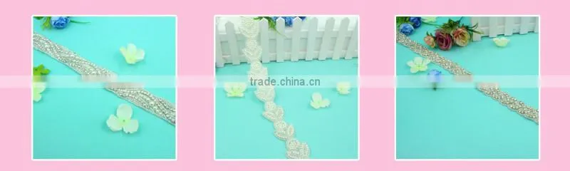 HC4625-1 Hechun Export Quality Garments Fashion HotFix Rhinestone Beaded Trim