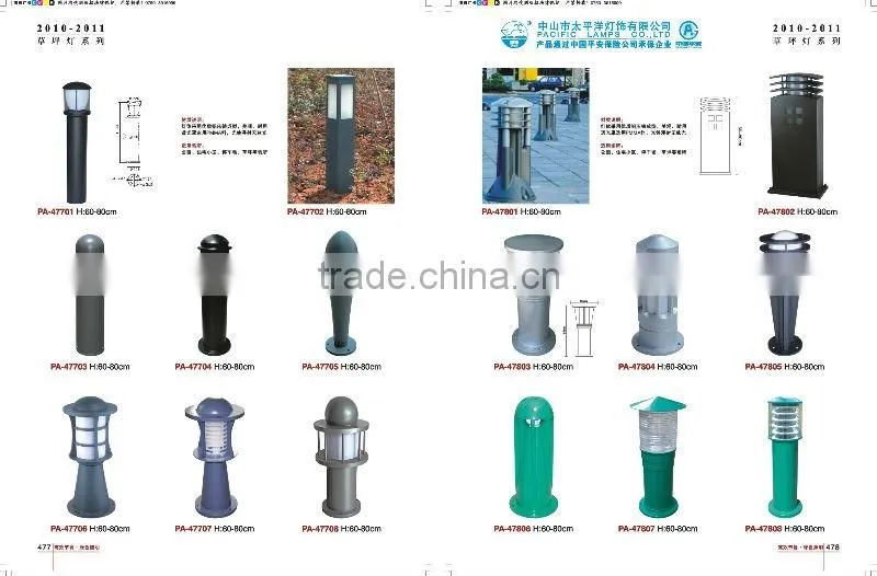 pure white high quality aluminium inserted lamp