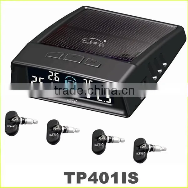 DIY wireless LCD solar power TPMS with temperature pressure for toyota tpms truck tool