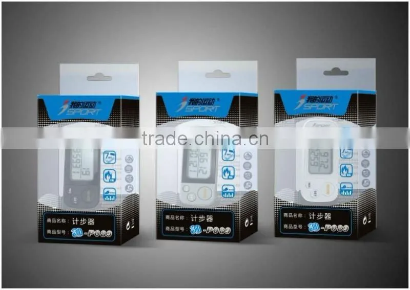 Outdoor Sports 30 Days Memory G Sensor Pedometer with Built in Case