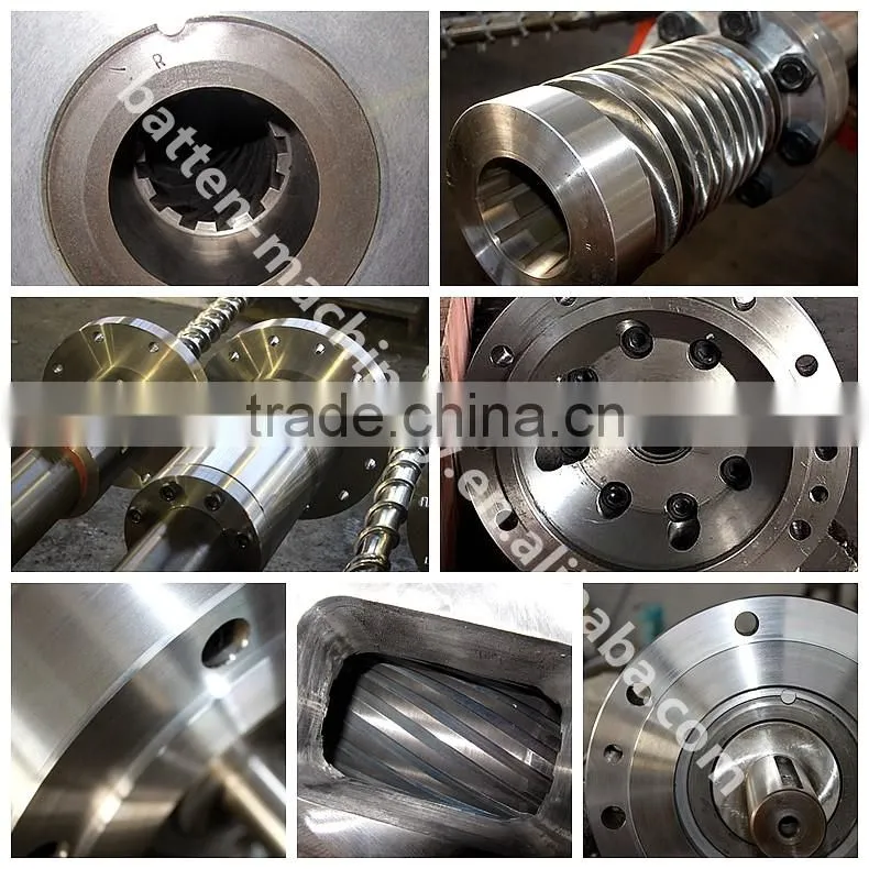 single extruder granulation screw and barrel for plastic machine