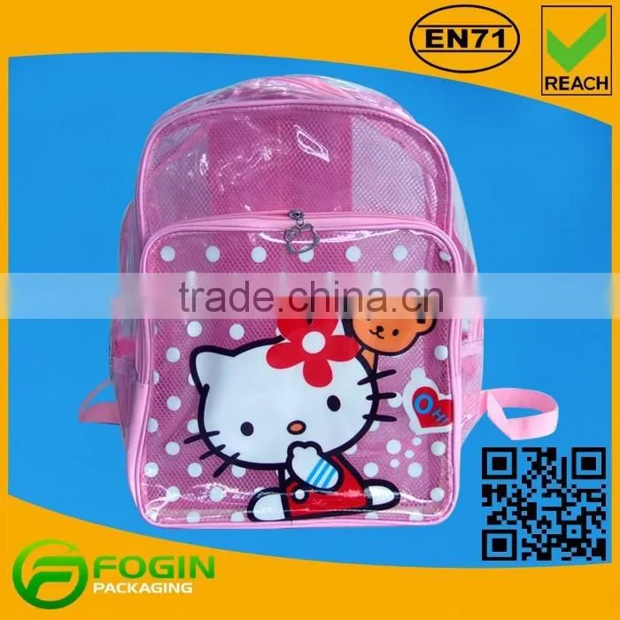 custom pvc mini children backpack