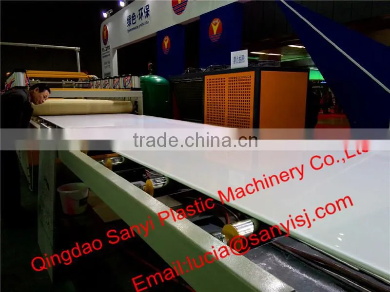 Light and Green PVC Advertisement Billboard, Sign, Slogon Sheet Making Machine