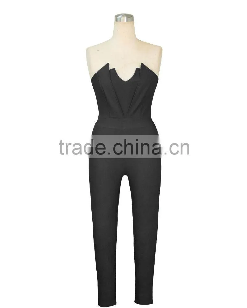 New Office Ladies Clubwear V Neck Playsuit Bodycon Party Women Jumpsuits Rompers
