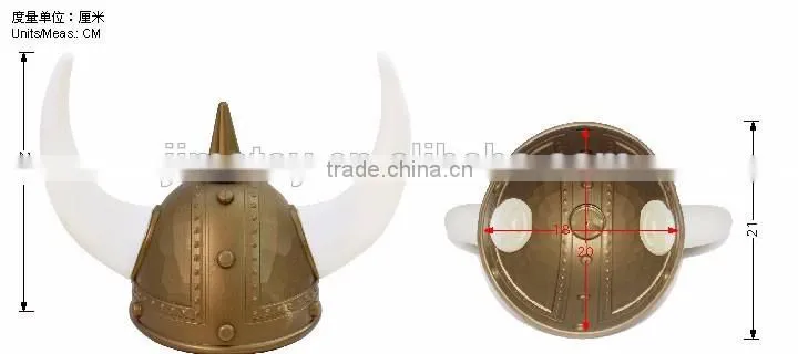 Warrior Plastic Silver Viking Helmet with Light Up Horns