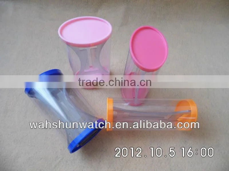 2013 factory direct selling single display transparent plastic watch display box
