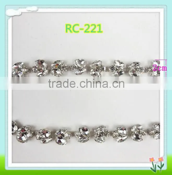 2015 Fashion new crystal chain for dress