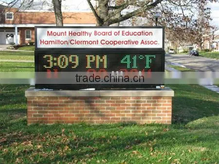 Italy---Outdoor P16mm programmable led message display panel board sign