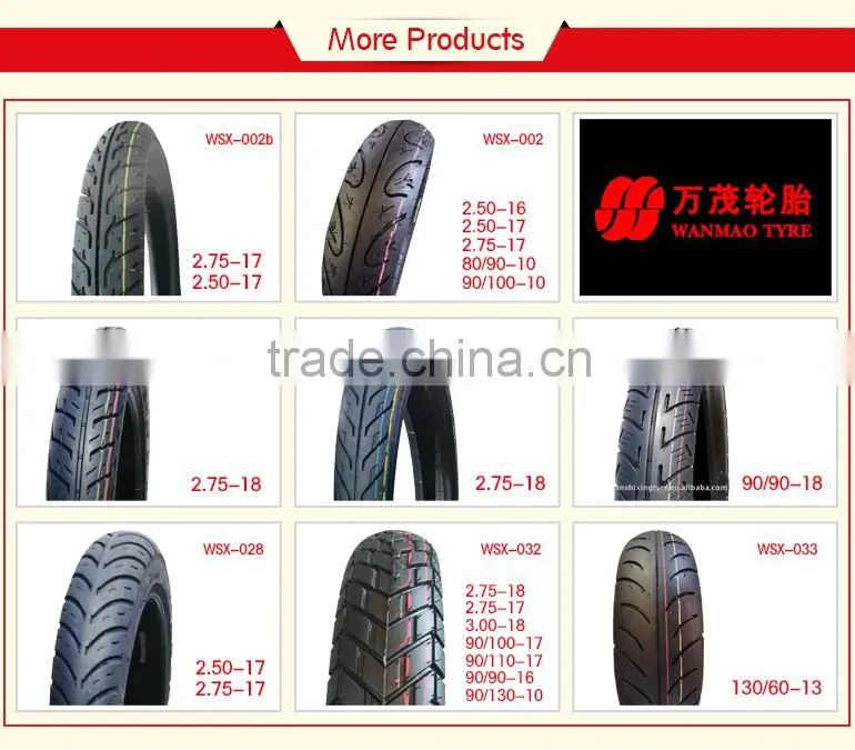 Wear-resisting China Motorbike Tyre 2.75-17