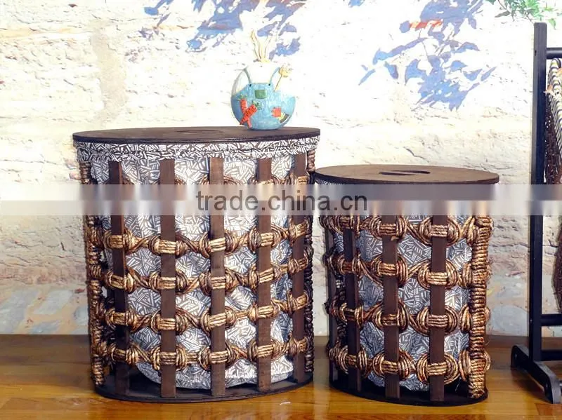Unique design nylon corn bran woven storage basket with high quality and excellent price