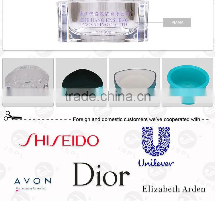 triangle PMMA cosmetic packagings