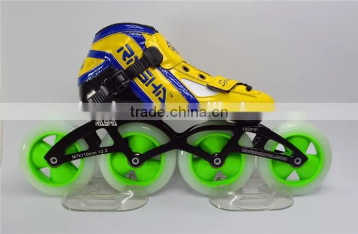 Rasha india speed skate roller skates OEM LOGO skate wheel high quality leather