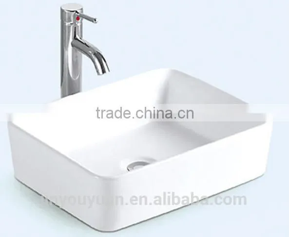 Y822 Washing Basins; Sanitary Ware Square Wash Basins For Bathrooms