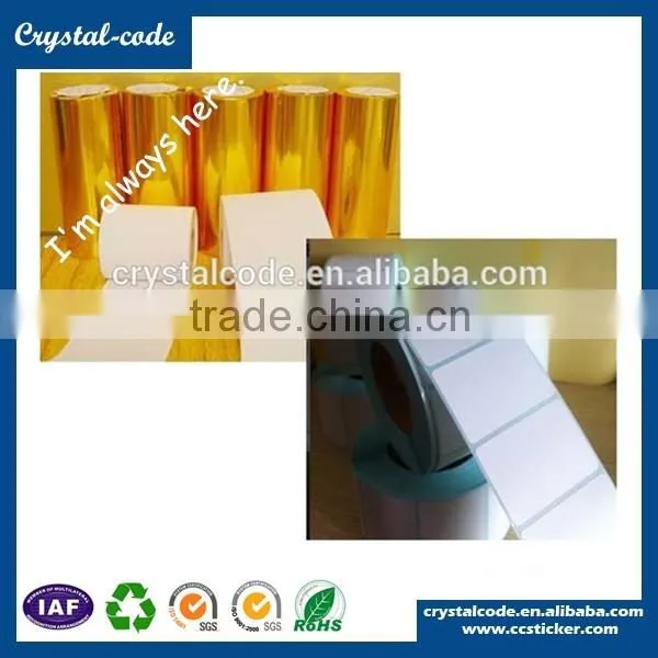 Various materials self adhesive stickers label roll