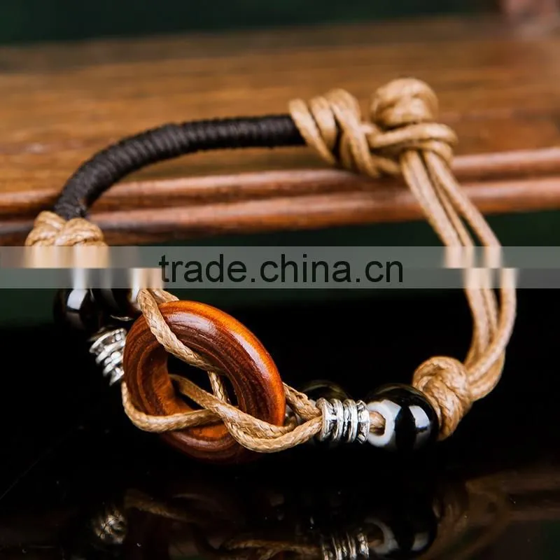 Jingdezhen Handmade woven bracelet , Ceramic friendship Bracelet on sales