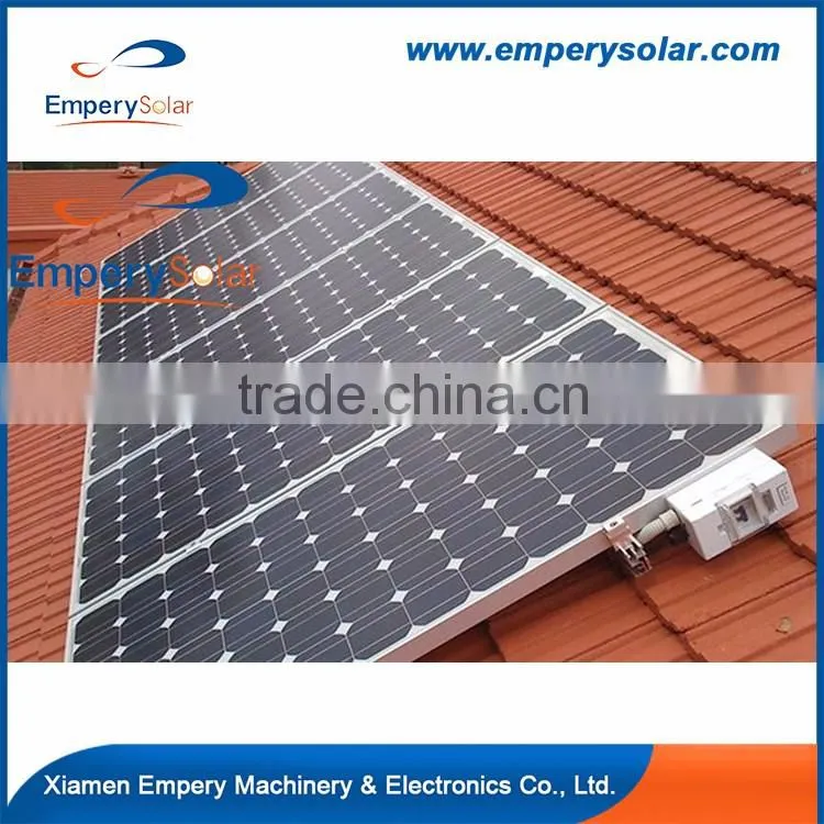 Porcelain tile roof solar mounting system