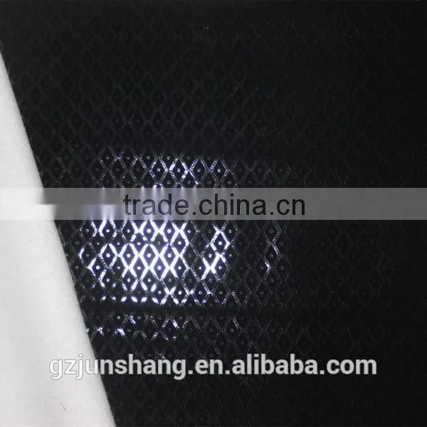 New design PU flock leather material for furniture and handbag usage