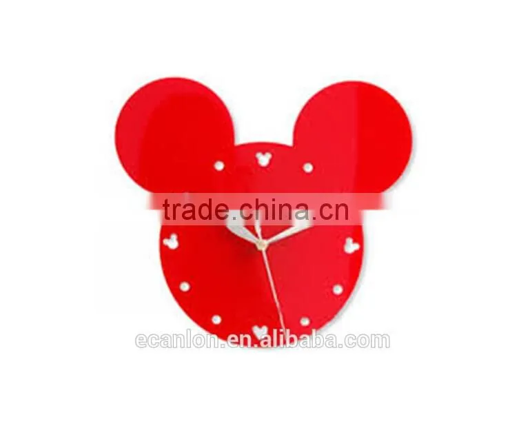 Color decorate wall clock solar quartz wall clock