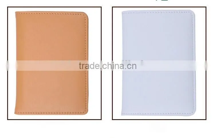 Dongguan factory direct custom simple style passport holder with customized Logo,2016 new arrived leather passport cover
