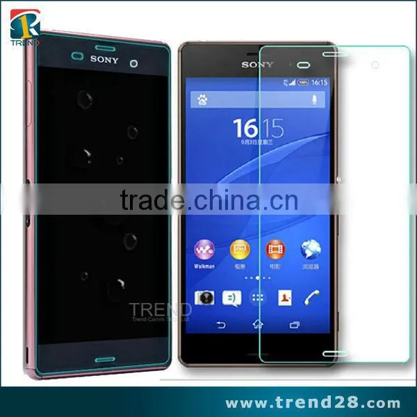 2016 China suppliers tempered glass protector 9H 2.5D for sony xperia z3