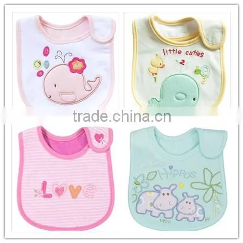 100% cotton lovely baby bibs