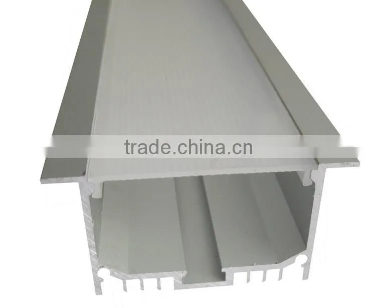 Shenzhen supplier construction used aluminium led profile for recessed mounting