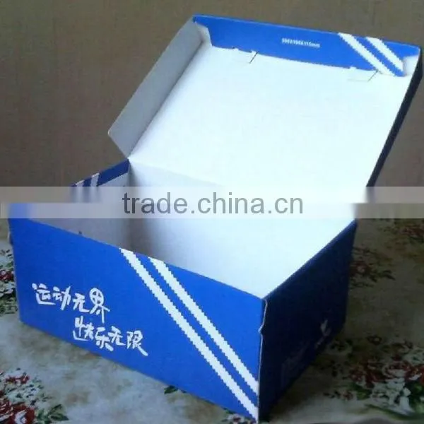 ice-snow blue colour carton box for fragile merchandise