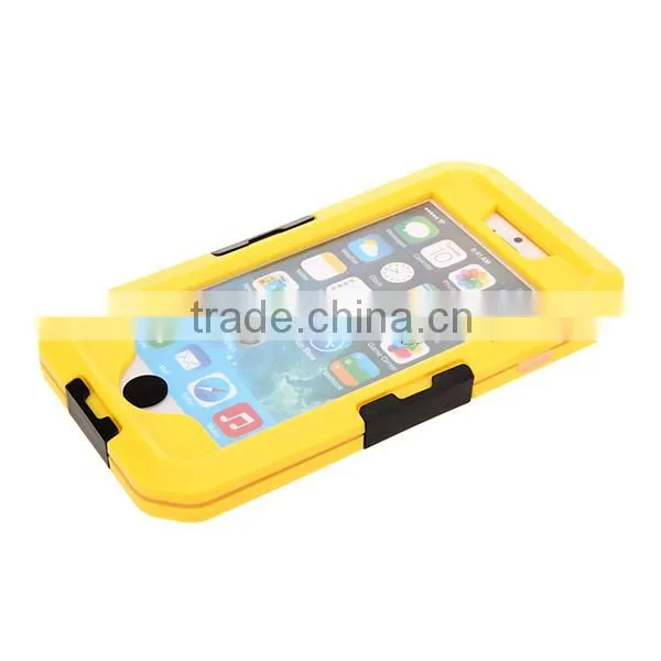 TPU Silicone Mobile Case Bicycle Motorcycle Bracket Handlebar Mount Holder Waterproof Case for iPhone6 6S 6 Plus 5.5"
