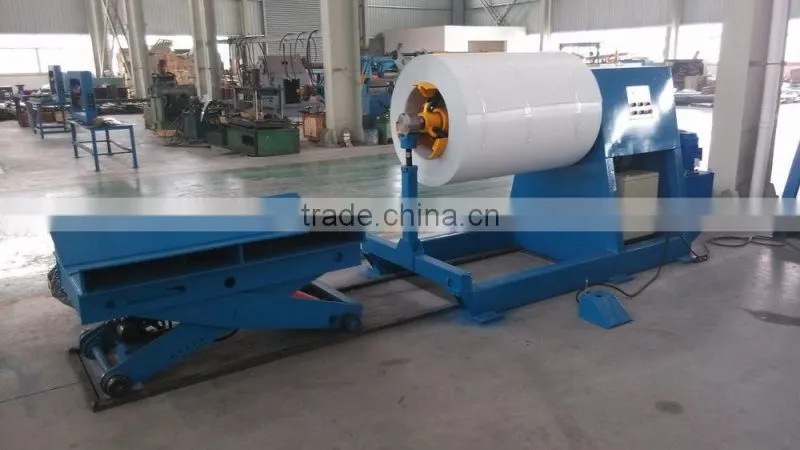 5 tons hydraulic steel coil unwinder