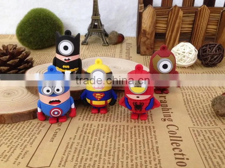 New cartoon character usb flash drive,128mb,256mb,512mb,1GB,2GB,4GB,8GB and even to 1tg capacity bulk cheap in China alibaba