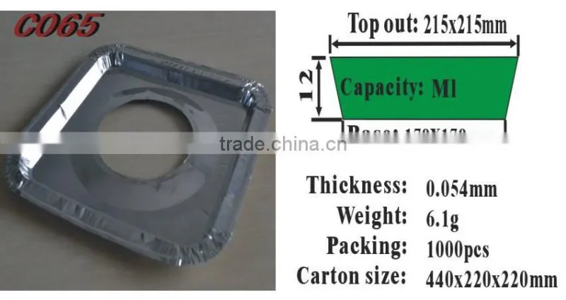 aluminium disposable tableware