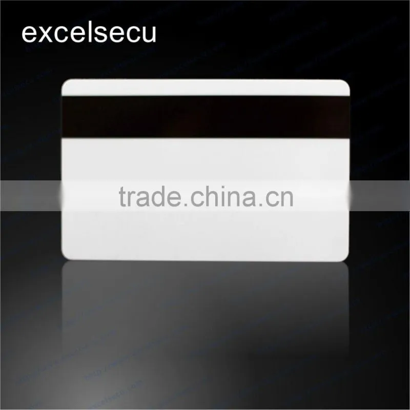 Blank contact ic card SLE442 chip with 2 Track Magnetic Stripe 8mm wide multipurpose card