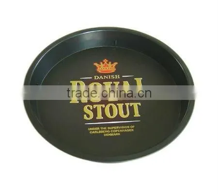 pastic non-slip custom black plastic plate for food serving