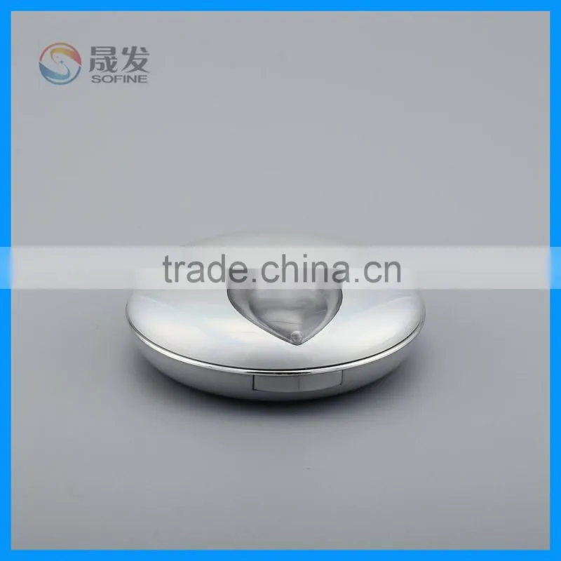 Plastic powder compact packaging empty powder compact