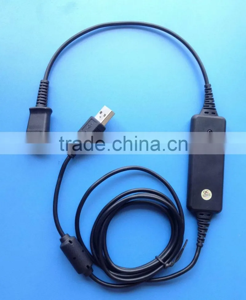 NEW! High quality PLT compatible usb adapter voip headset adapter usb voip adapter