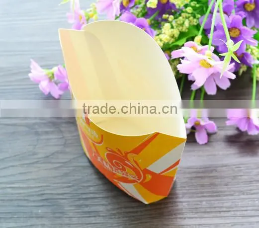 hot sell paper packaging box fried chips box and fried fish box