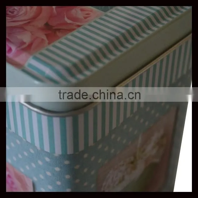 Hot Sale Rectangle New Design Biscuit Customized Size Tin Box Wholesale