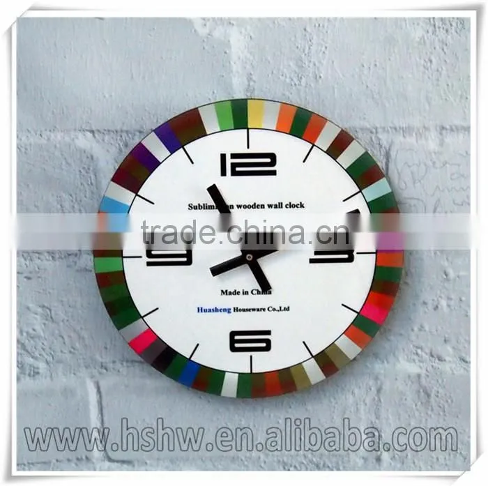 MDF sublimation wall clock For heat transfer Free samples