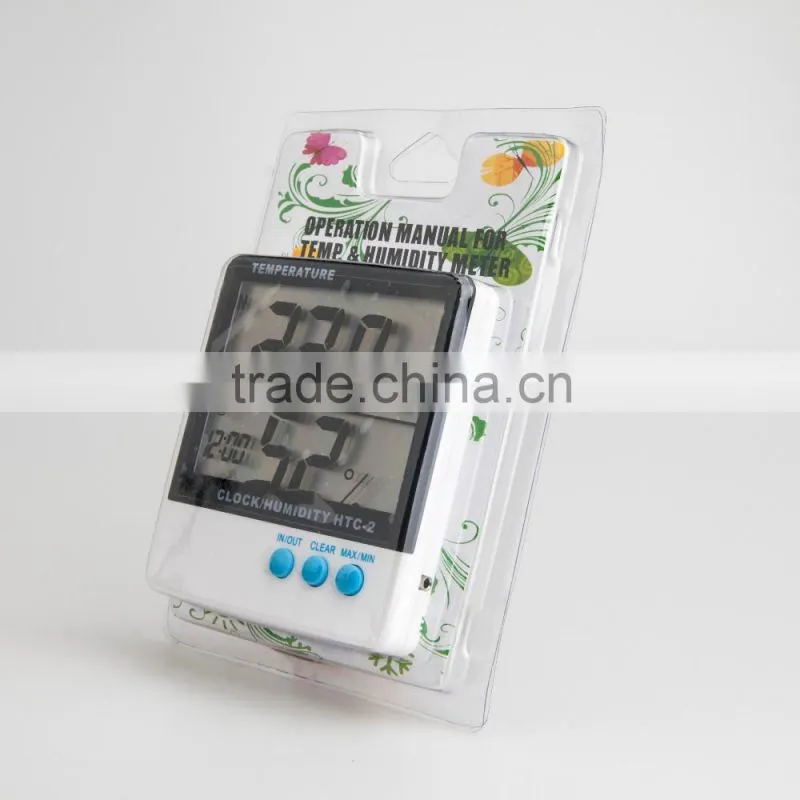 Dual display digital termometros in/out hygrometer