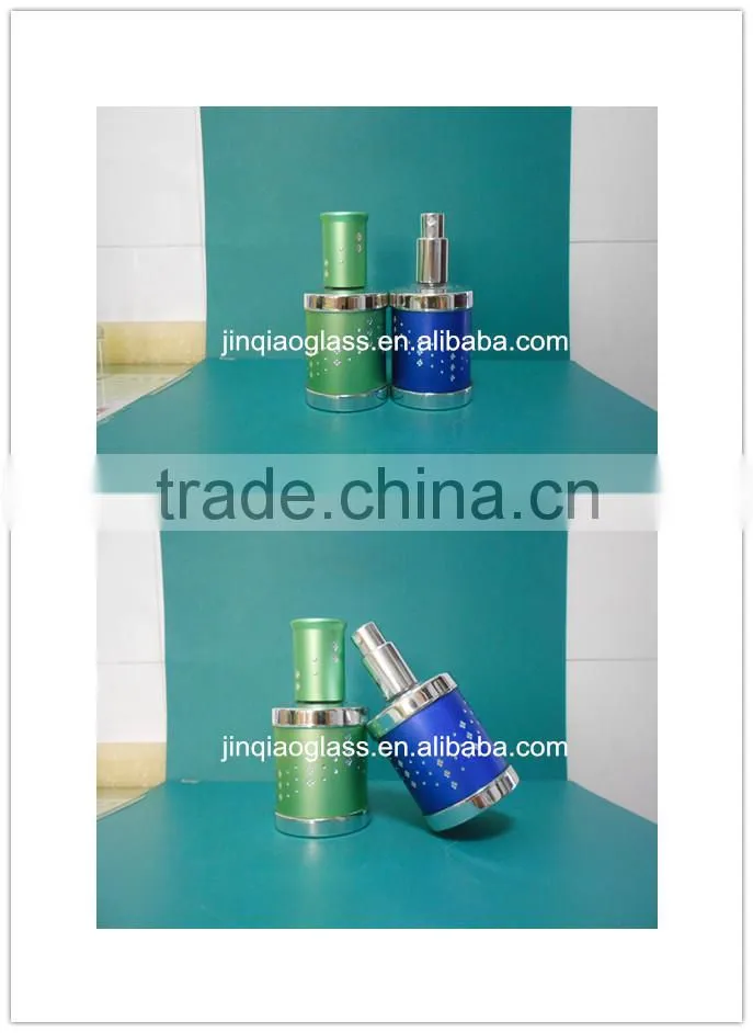 40ml Glass bottle /Perfume pump sprayer with decoration
