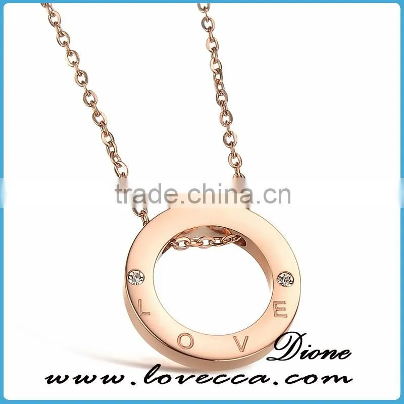 Wholesale China Jewelry Supplier Women Clover Crystal Fashion Necklace