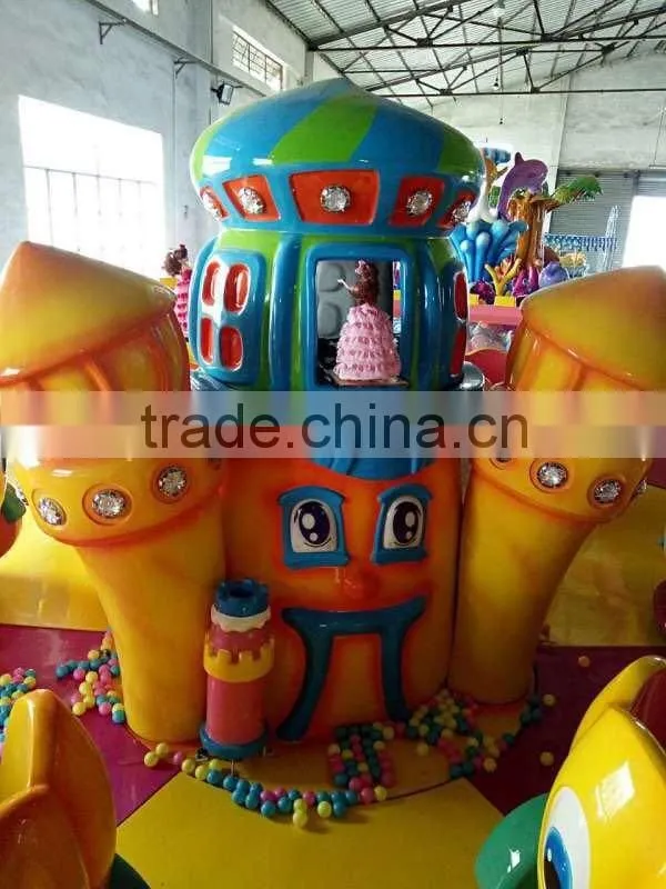 New design amusement park electric train pumpkin castle joy spray cart car amusement game