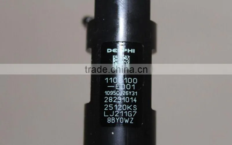 The original and genuine D-E-LPHI common rail fuel injector 28231014 for Micra 1.5 DCI EURO III