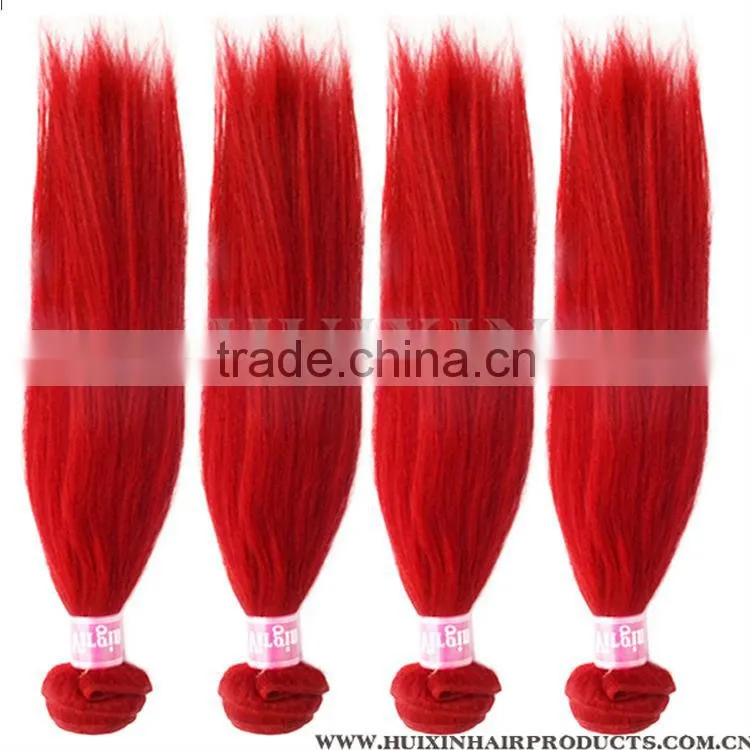 cartoon characters Red Hair,wine red weave,red closures