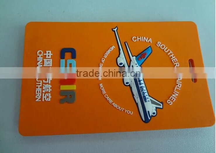 Personalized national flag soft pvc travel for travel/airline travel luggage tag