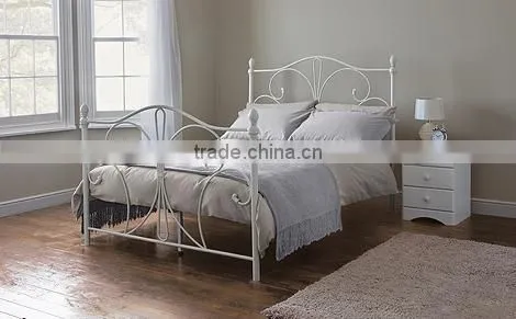 Soft Velvet Dove Bedstead